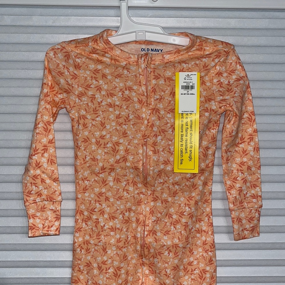 NWT Old Navy 2-Way Zipper Footie Onesie